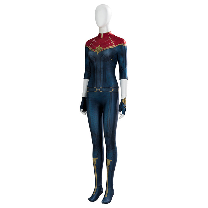 Carol Danvers Costume 2023 Captain Marvel Cosplay Costume Superhero Team Uniform Jumpsuit