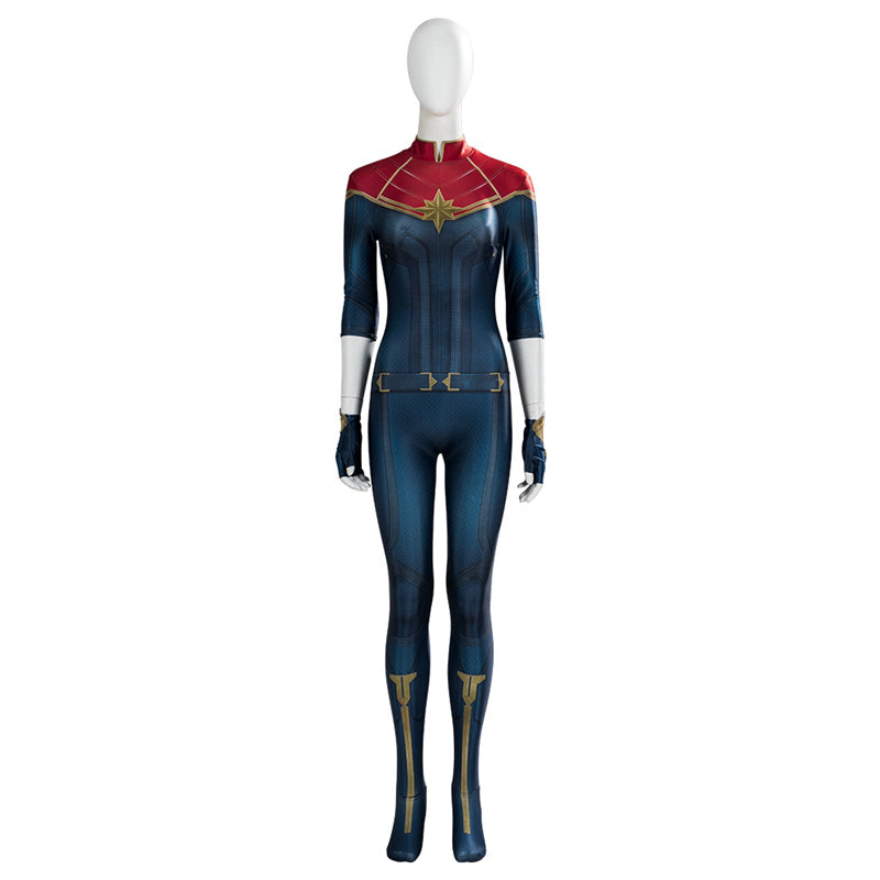 Carol Danvers Costume 2023 Captain Marvel Cosplay Costume Superhero Team Uniform Jumpsuit