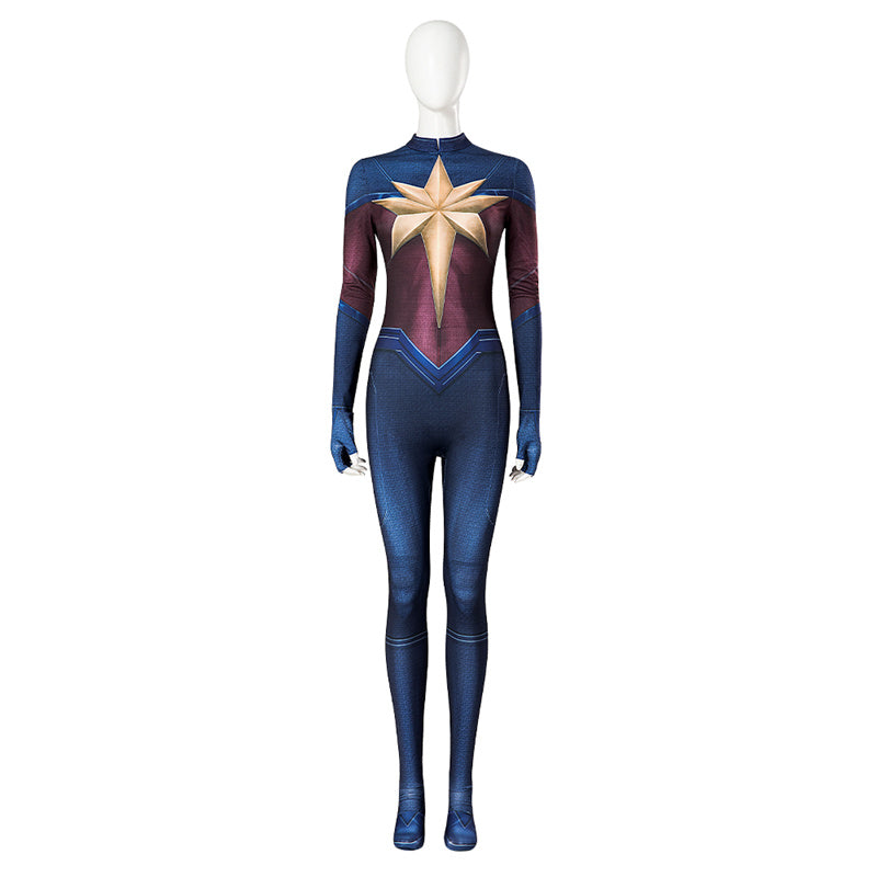 Carol Danvers Jumpsuit Amazing Captain 2 Supergirl Cosplay Costume Halloween Carnival Suit