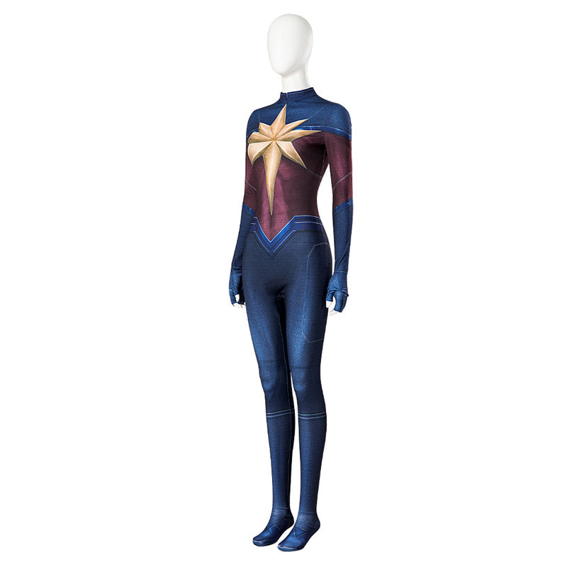 Carol Danvers Jumpsuit Amazing Captain 2 Supergirl Cosplay Costume Halloween Carnival Suit