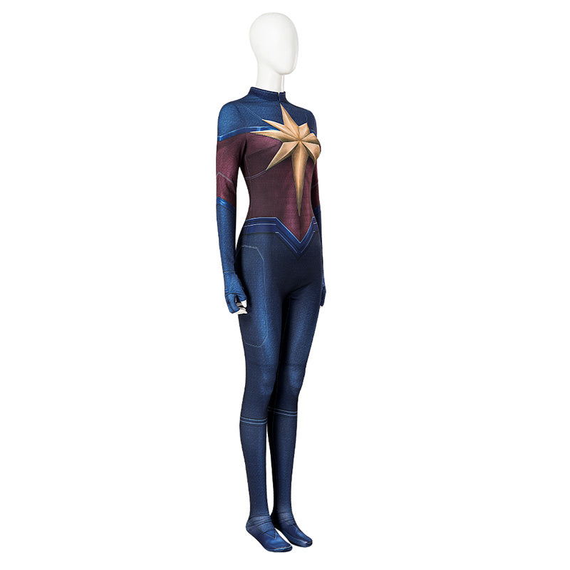 Carol Danvers Jumpsuit Amazing Captain 2 Supergirl Cosplay Costume Halloween Carnival Suit