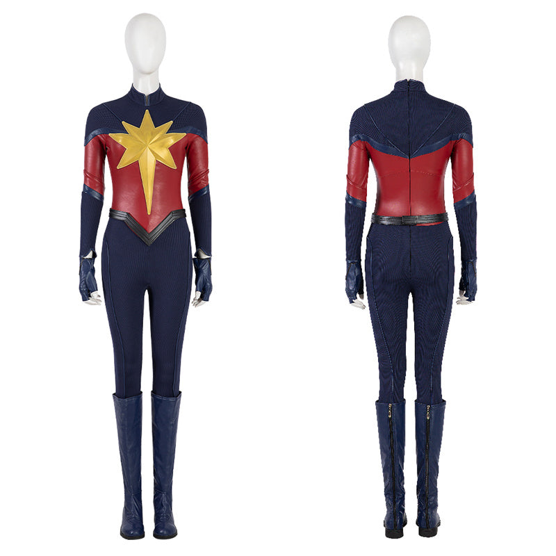 Carol Danvers Suit Amazing Captain Supergirl Cosplay Costumes Halloween Battle Suit