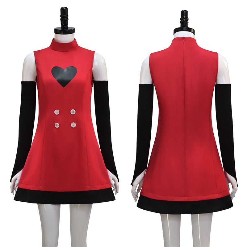 Charlie Morningstar Battle Dress Hazbin Hotel Charlie Full Demon Cosplay Costume Halloween Suit