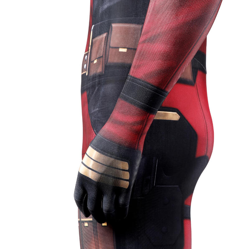 Deadpool Costume Adult Wade Wilson Halloween Bodysuit Deadpool Suit with Mask