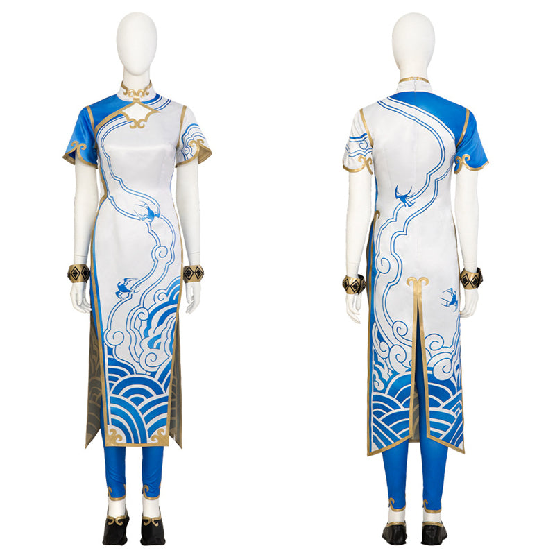 Street Fighter 6 Cosplay SF Chun-Li Costume Qipao Halloween Carnival Suit