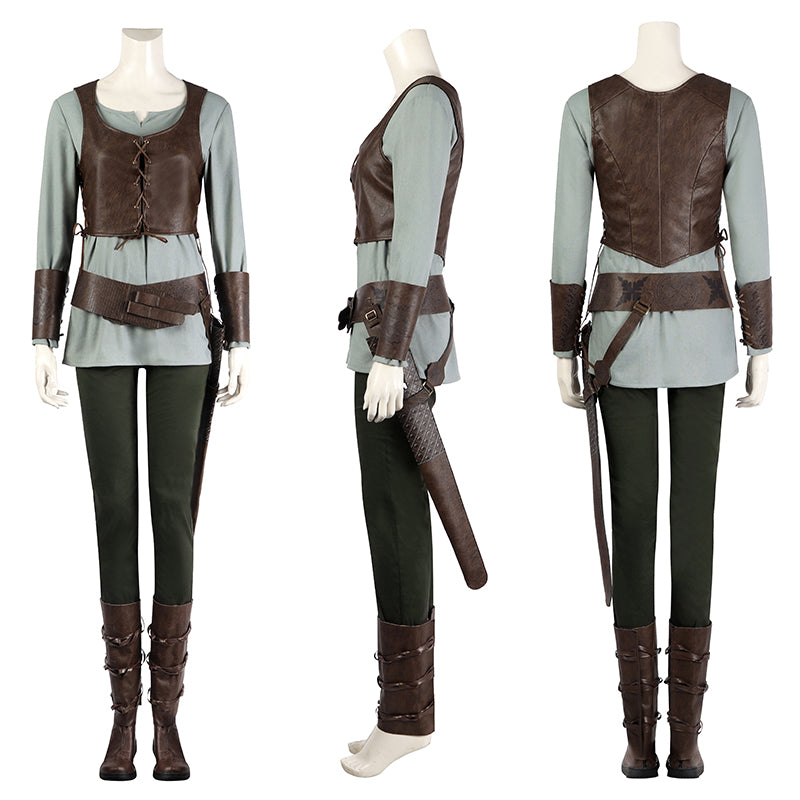 Ciri Costume The Witcher Season 3 Costume Cirilla Witcher Battle Suit Outfit