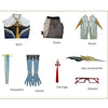 Genshin Impact Cloud Retainer Cosplay Costume Lantern Rite NPC Dress Halloween Party Suit