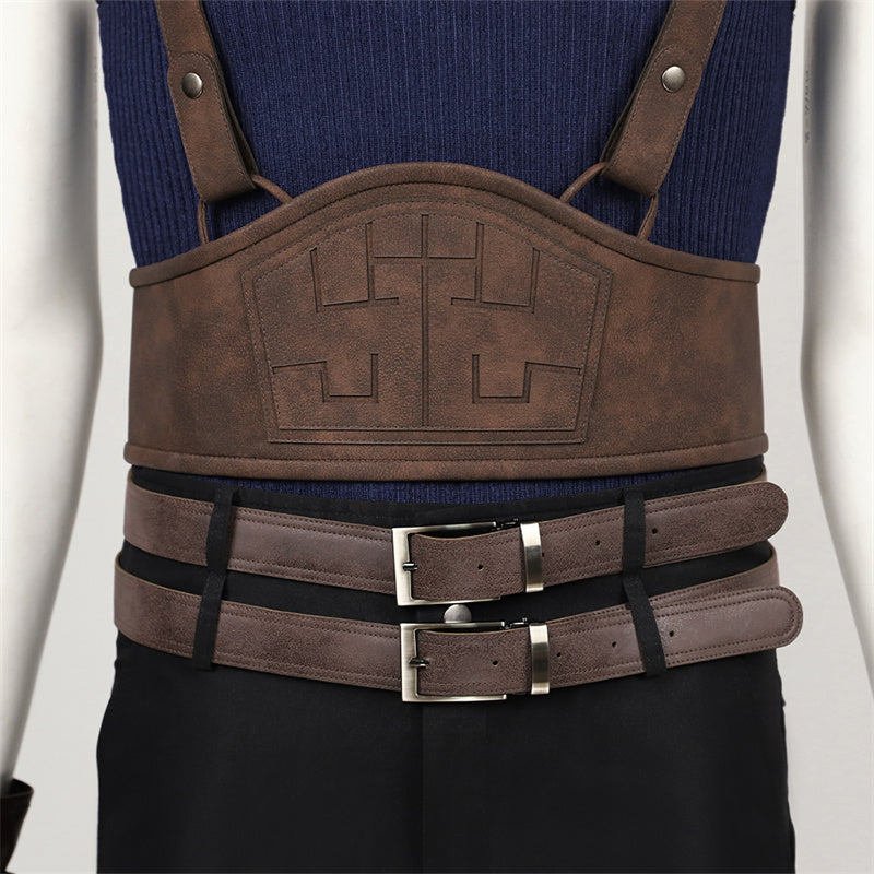 FF7 Cloud Strife Cosplay Final Fantasy VII Remake Costume Halloween Outfit Version 2