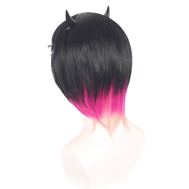 Valorant Clove Cosplay Wigs Game Valorant Cosplay Hair Halloween Prop Wigs with Hairpins