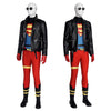 Comic Superboy Cosplay Superhero Superboy Conner Kent Costume Black Jacket Halloween Suit