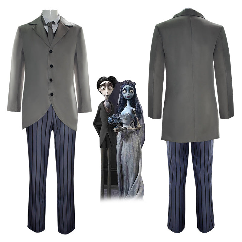 Victor Van Dort Cosplay Costume Tim Burton Corpse Bride Victor Uniform ...
