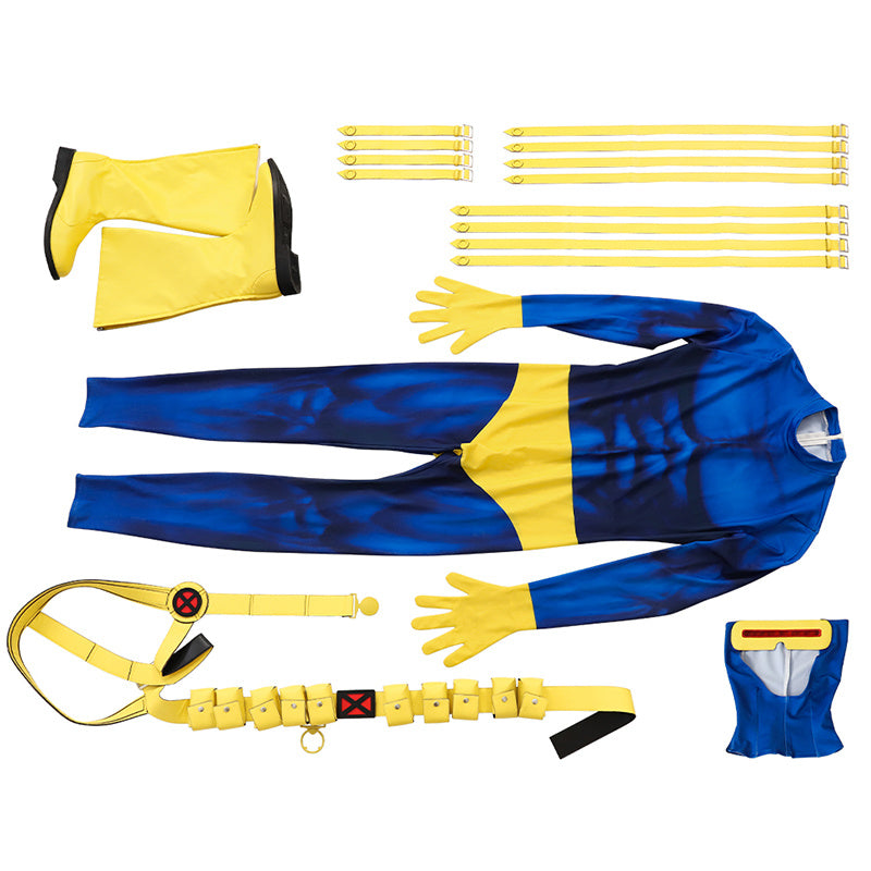 X-Men 97 Cosplay Cyclops Costumes Scott Summers Jumpsuit Halloween Outfit