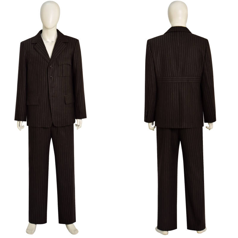 Tenth Doctor Brown Wool Suit Doctor Who 10th Doctor Cosplay Costume ACcosplay