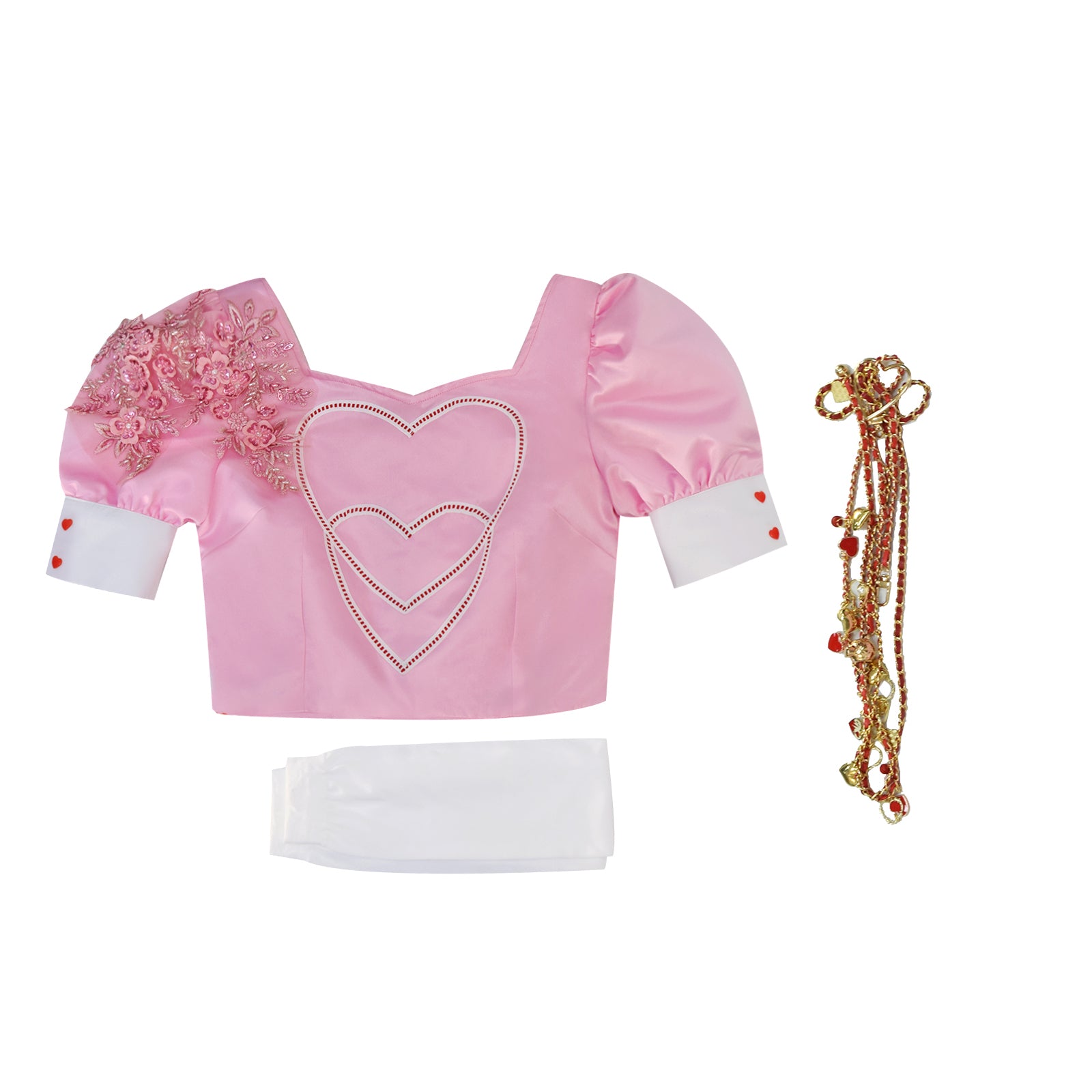 ZKR Bridget Costume Dress - Rise Of Red Halloween Cosplay With Gloves For Kids