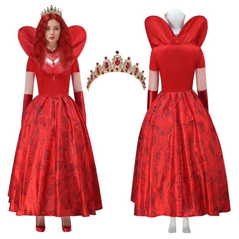 princess red dress descendants Disney Descendants Rise of Red Queen of Hearts Costume Size Women's 2XL 18-20