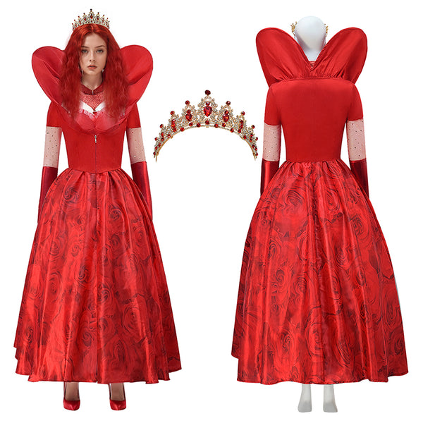 Descendants: The Rise of Red Cosplay Costume Queen of Hearts Red Dress –  ACcosplay