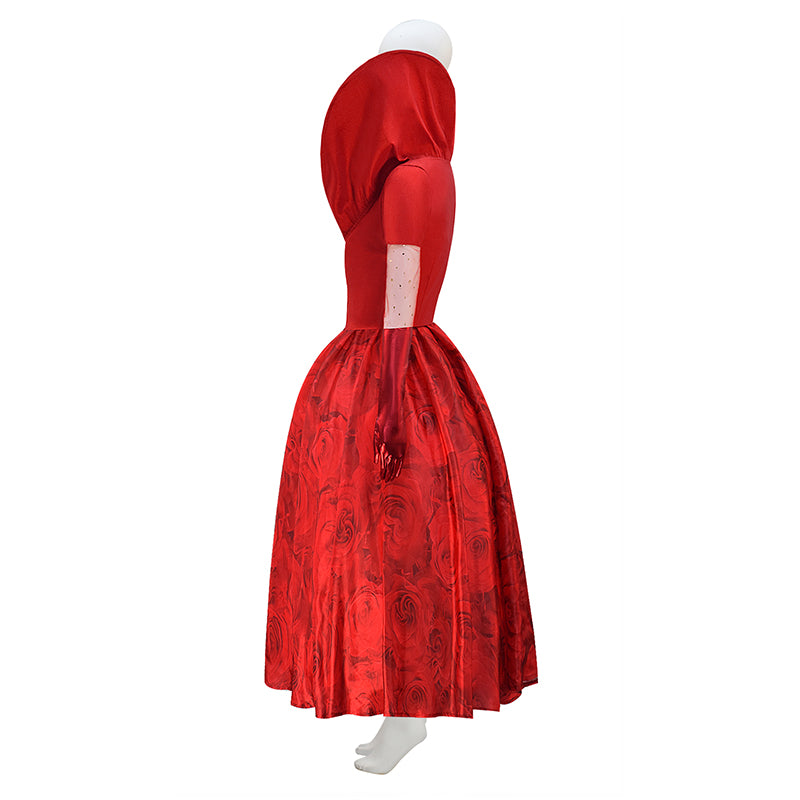 descendants red dress Descendants: The Rise of Red Cosplay Costume Queen of Hearts Red Dress – ACcosplay