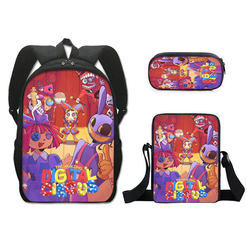 The Amazing Digital Circus Backpack Boy Girls Student School Book Bags ACcosplay