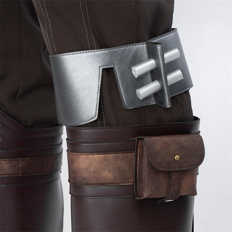 The Mandalorian S3 Cosplay Din Djarin Costume Helmet Cape Boots Halloween Celebration Suit