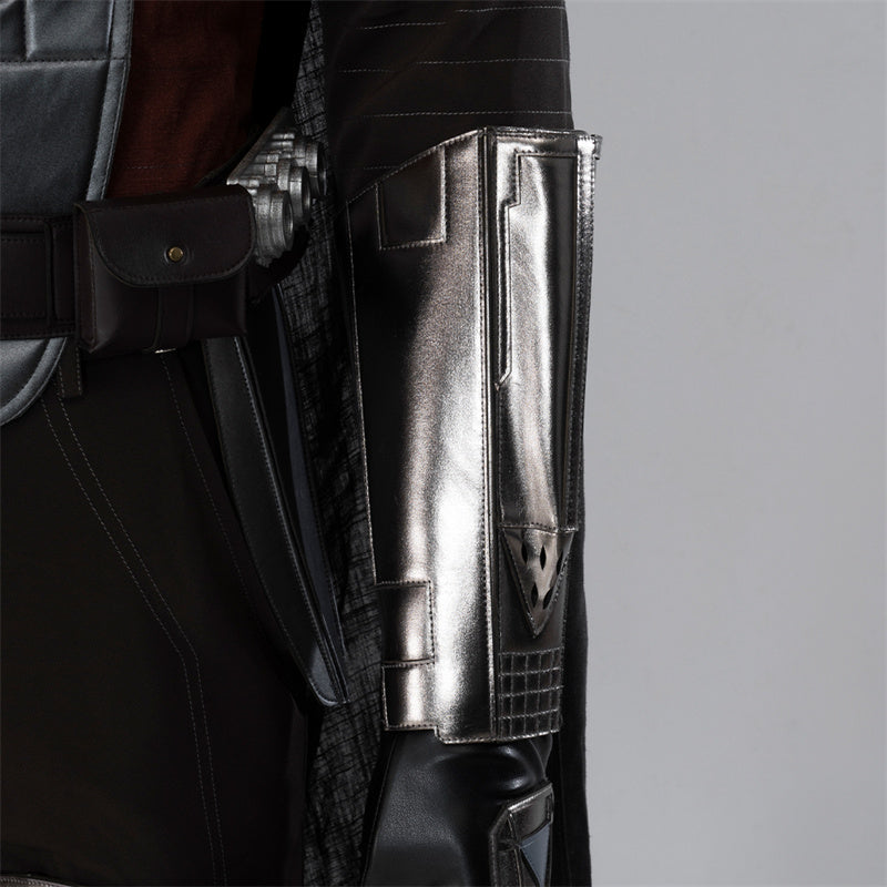 The Mandalorian S3 Cosplay Din Djarin Costume Helmet Cape Boots Halloween Celebration Suit