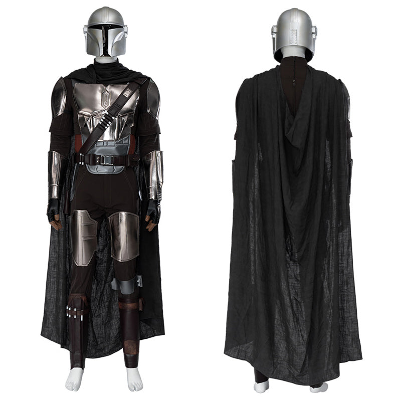The Mandalorian S3 Cosplay Din Djarin Costume Helmet Cape Boots Halloween Celebration Suit