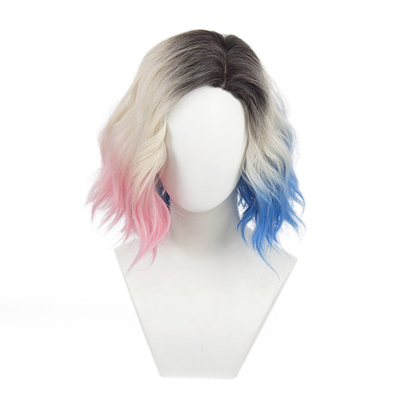 Enid Sinclair Wig Wednesday Cosplay Wigs Blonde Pink Blue Gradient Hair Halloween Wigs