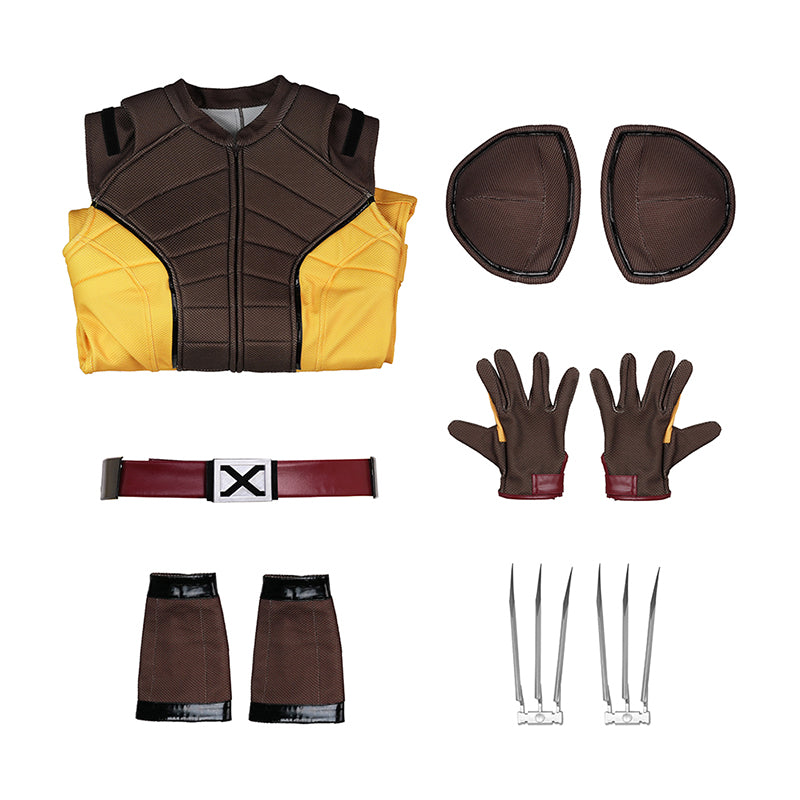 Deadpool 3 Wolverine Cosplay Costume Brown Halloween Outfit ACcosplay