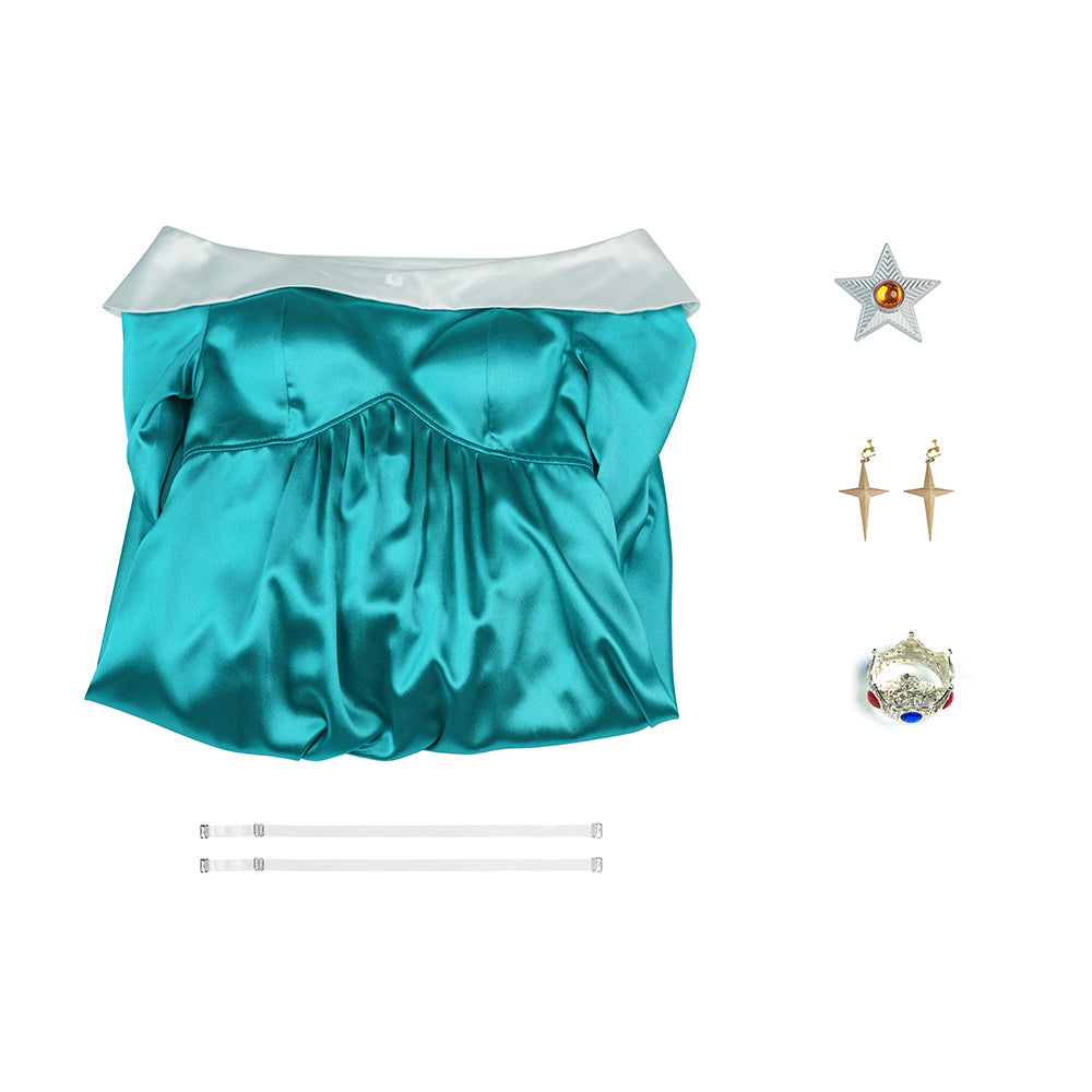 Super Mario Galaxy Princess Rosalina Dress Cosplay Costume Halloween Suit ACcosplay