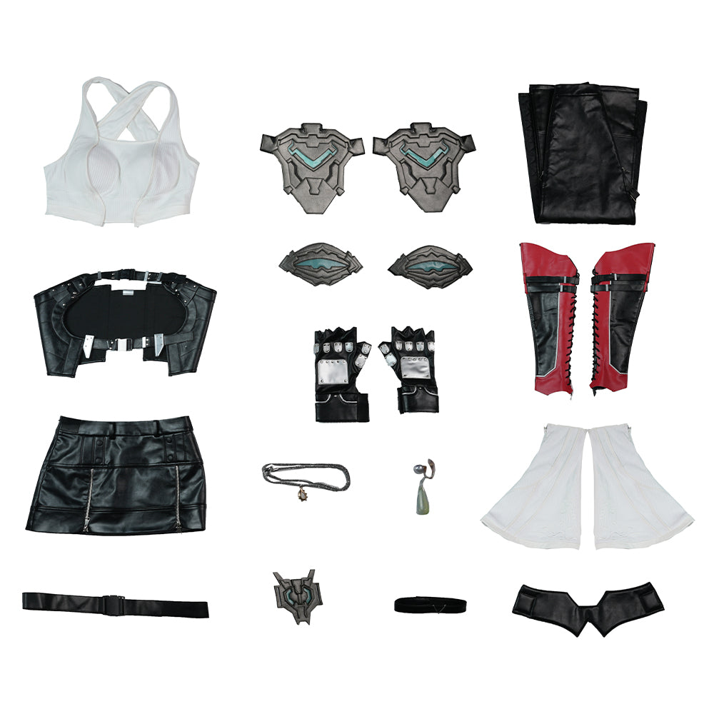 Tifa Lockhart Cosplay Costume Final Fantasy VII Revelation Combat Uniform Accosplay
