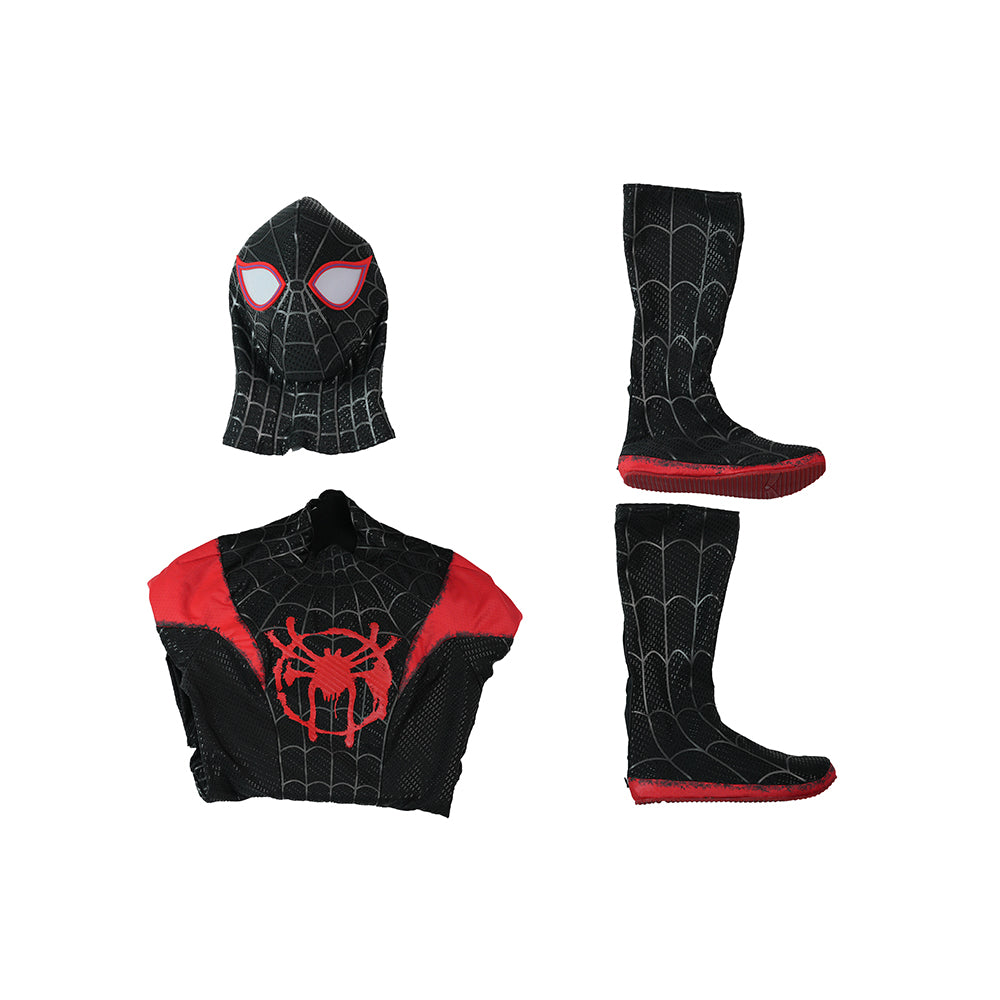 Spider-Man Into the Spider-Verse Miles Morales Cosplay Costume Halloween Jumpsuit ACcosplay