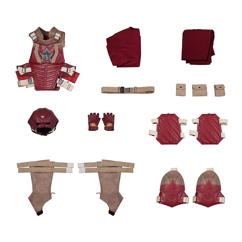 Thunderbolts Red Guardian Cosplay Costume Halloween Outfit Version 2 ACcosplay