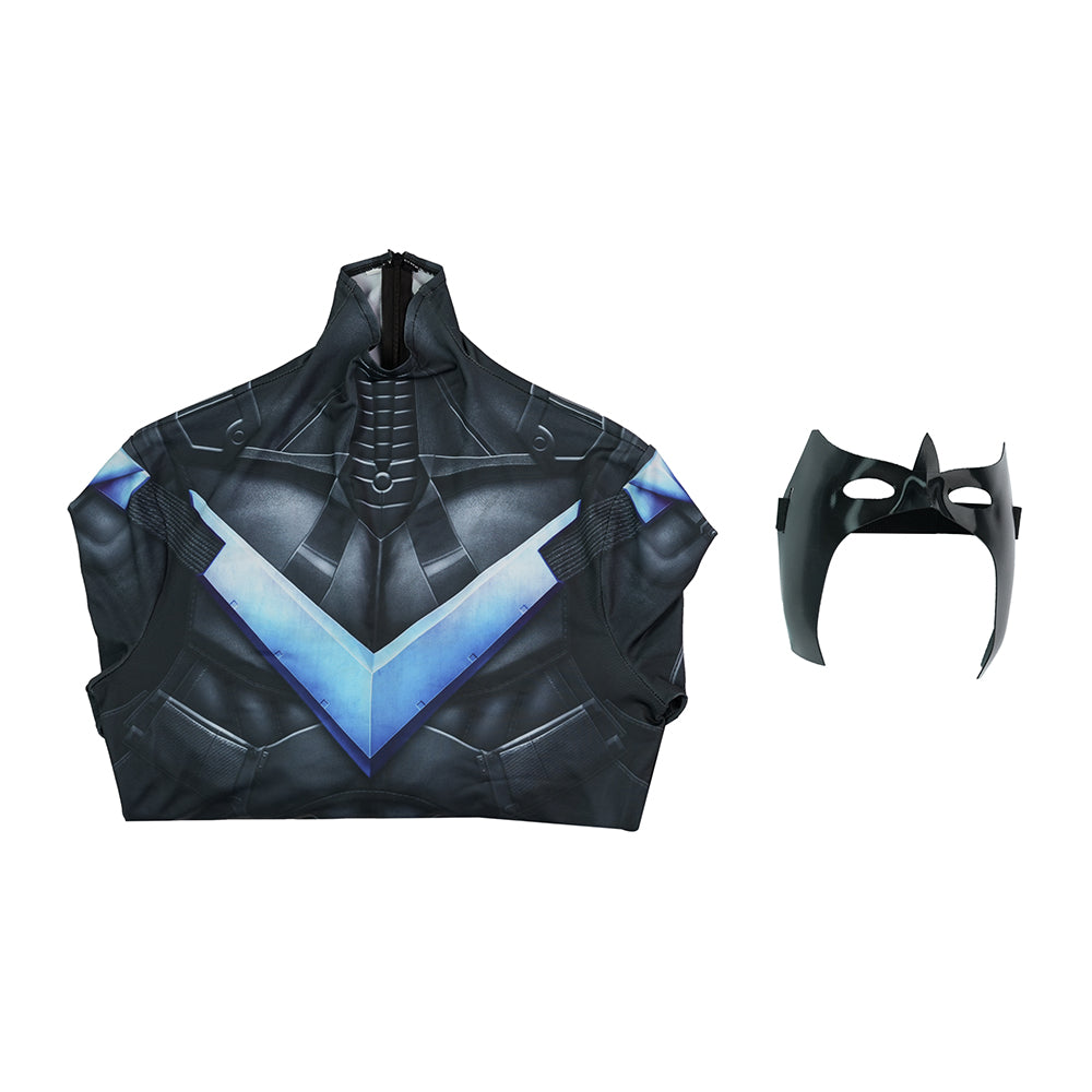 Arkham Knight Nightwing Cosplay Costume Nightwing Printed Jumpsuit ACcosplay
