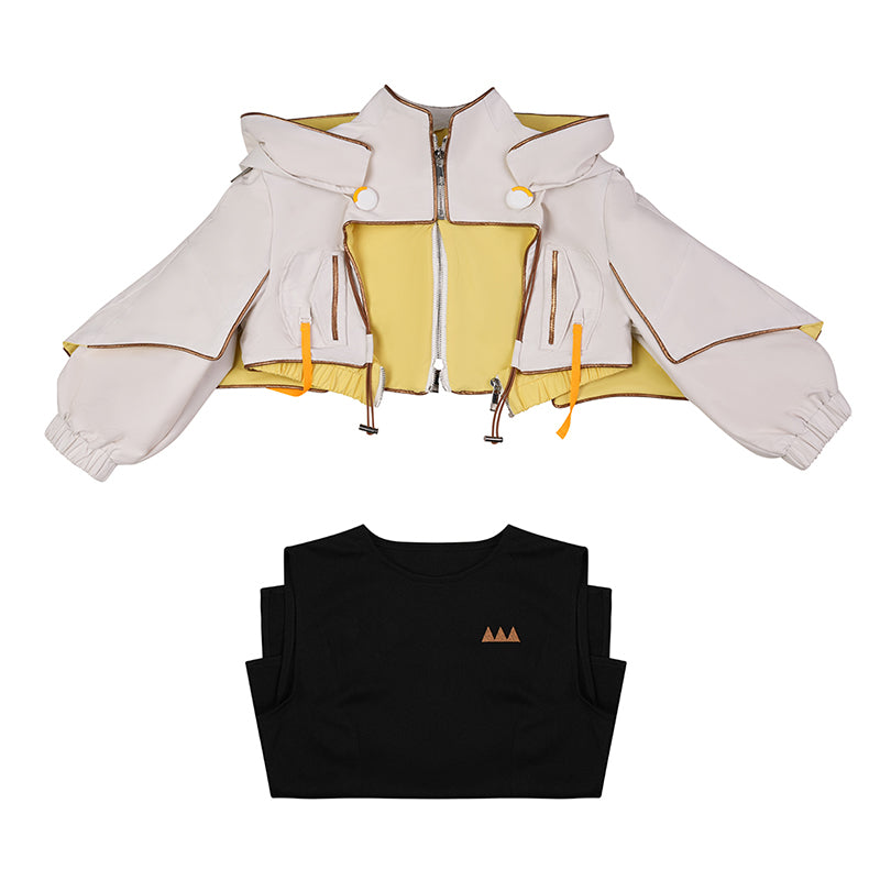 Final Fantasy XIV Sphene Cosplay Costumes White Hooded Halloween outfit ACcosplay
