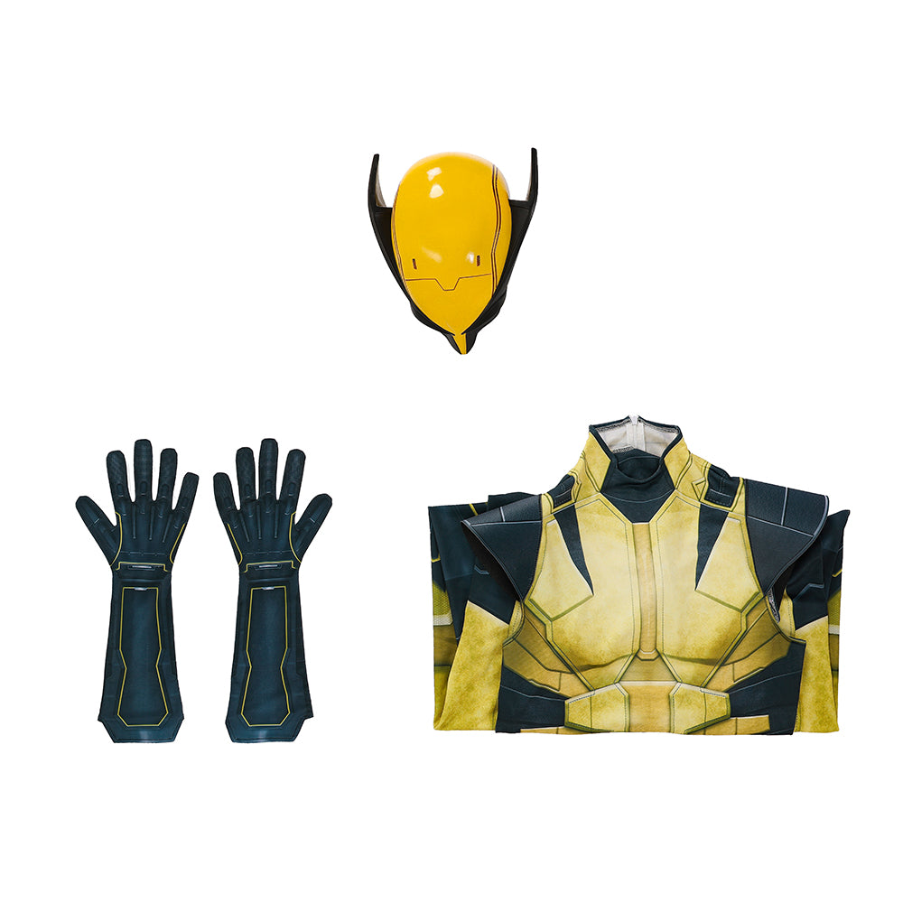 PS5 Marvel Rivals Wolverine James Logan Howlett Cosplay Costume Jumpsuit With Helmet