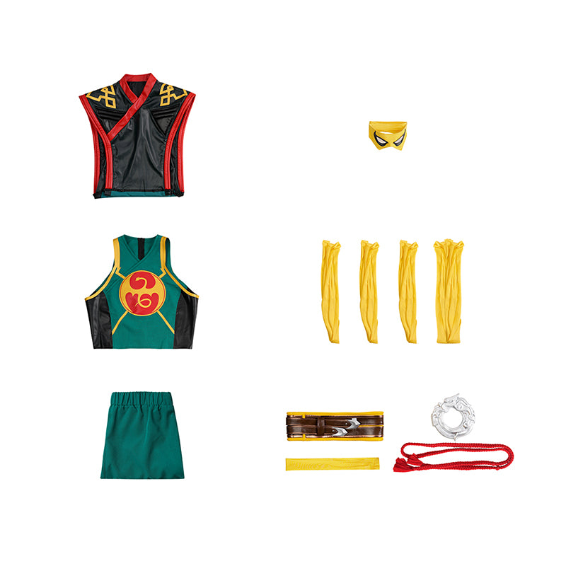 Marvel Rivals Iron Fist Cosplay Costume With Eye Mask Ver 2 Halloween Outfit ACcosplay