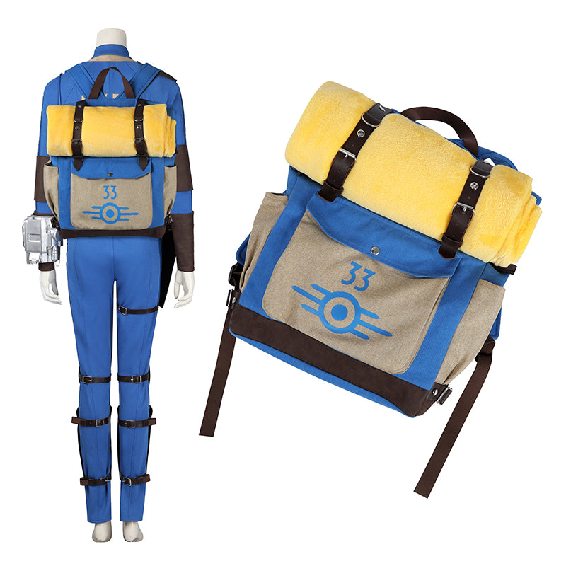 Lucy Vault 33 Backpack Fallout Lucy Cosplay Canvas Bag Halloween Props Backpack