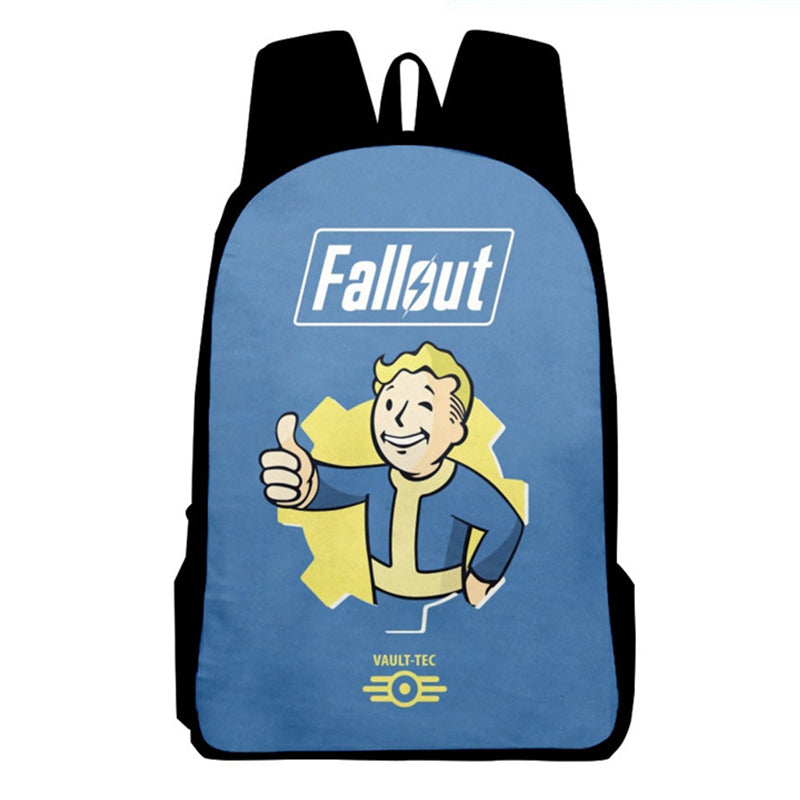 Fallout Mcw Backpack Fallout Backpack Vault Boy School Bag Teenage Hiking BookBag Halloween ...