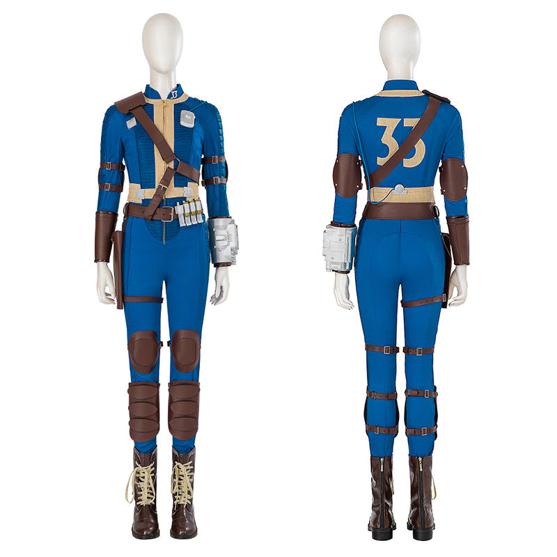 Fallout Lucy Cosplay Vault 33 Suit Fallout Vault Dweller Costume Halloween Party Suit