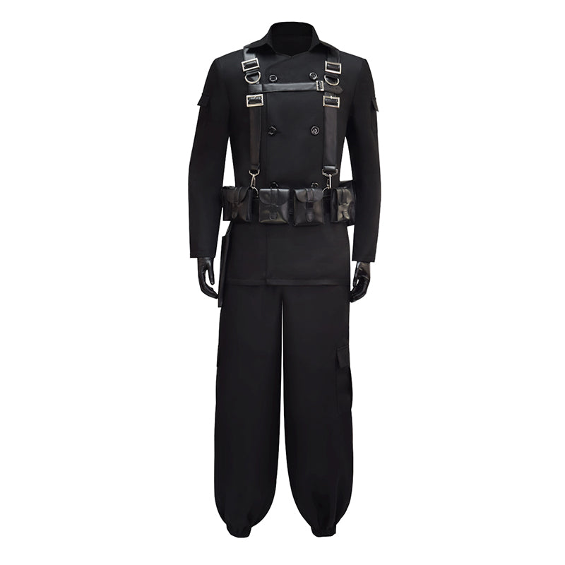 Fallout Maximus Cosplay Costume Fallout Season 1 Maximus Black Uniform Halloween Carnival Suit