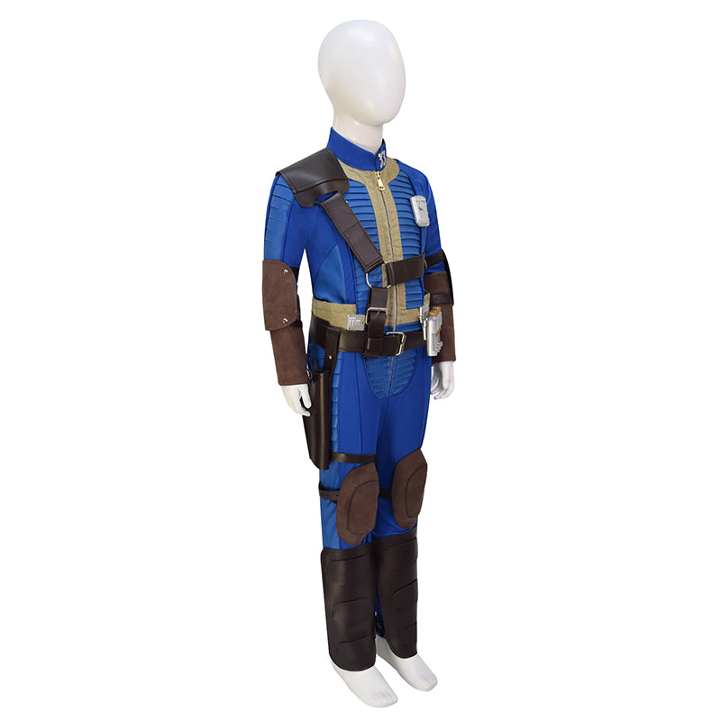 Kids Fallout Suit Vault 33 Suit Fallout Lucy Cosplay Costume Halloween Outfit