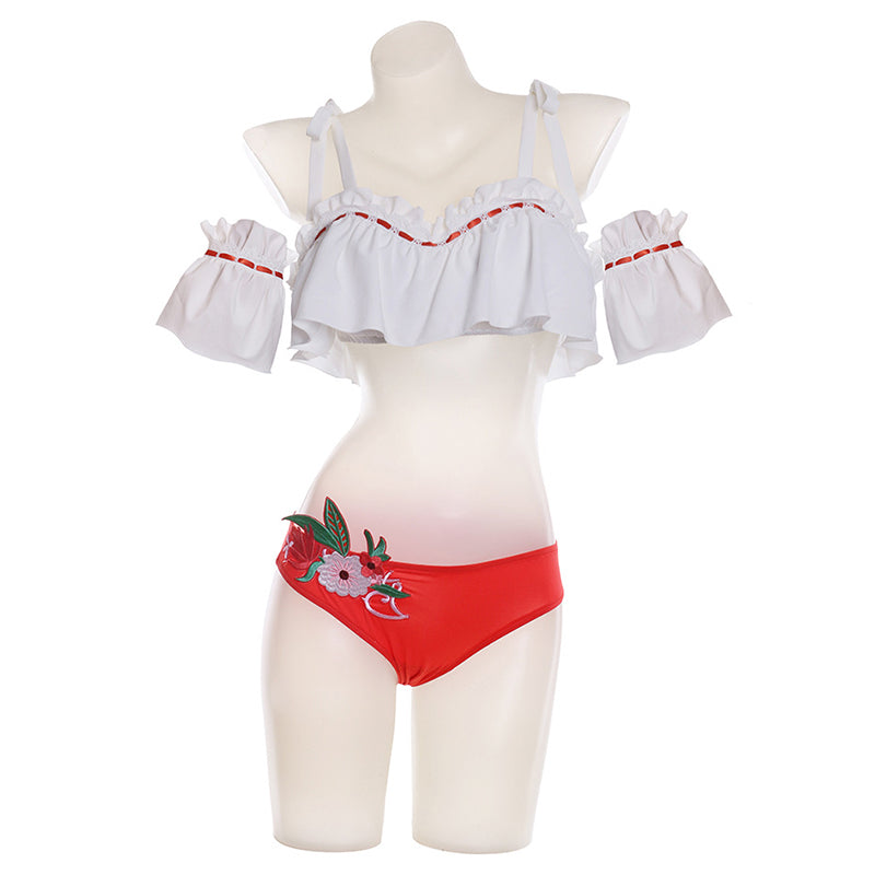 Final Fantasy Costume Final Fantasy 14 Endless Summer Swimsuit Bathing Suit With Glasses