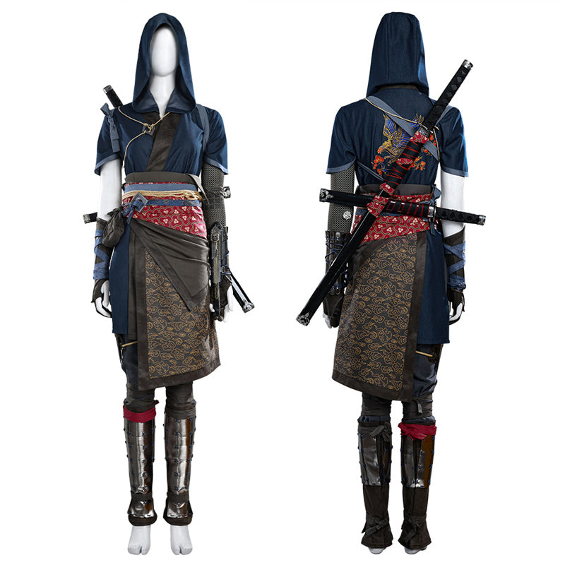 Assassin's Creed Ninja Cosplay Costume Female Fujibayashi Naoe Battle Suit Halloween Outfit