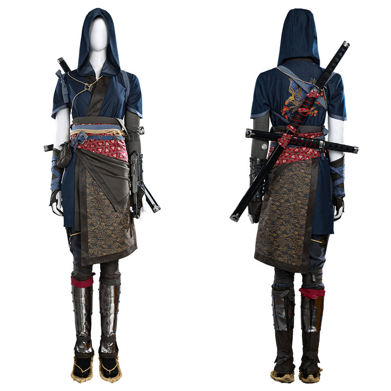 Assassin's Creed Ninja Cosplay Costume Female Fujibayashi Naoe Battle Suit Halloween Outfit