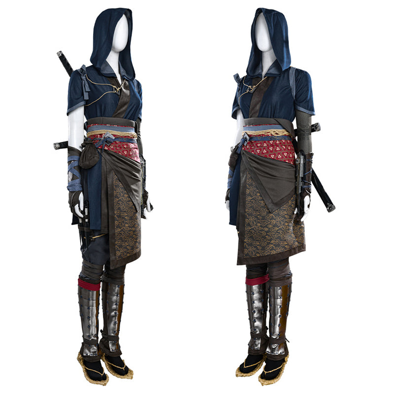 Assassin's Creed Ninja Cosplay Costume Female Fujibayashi Naoe Battle Suit Halloween Outfit