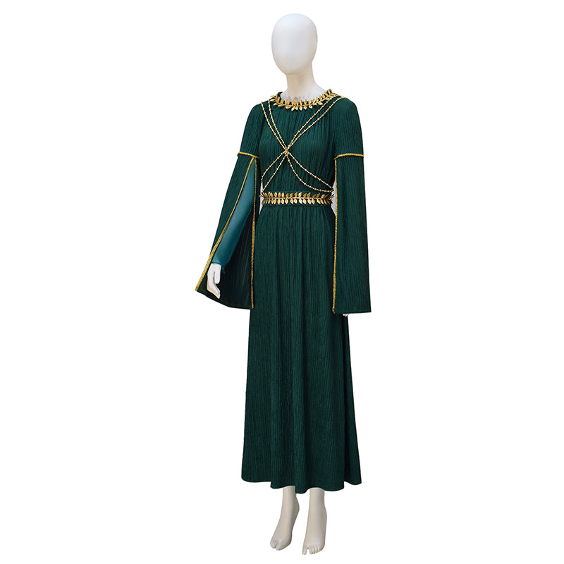 Galadriel Green Dress The Rings of Power Season 2 Cosplay Costume Hall ACcosplay Galadriel Green Dress The Rings of Power Season 2 Cosplay Costume Hall ACcosplay