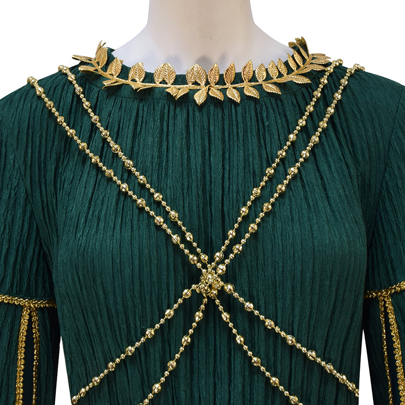 Galadriel Green Dress The Rings of Power Season 2 Cosplay Costume Hall ACcosplay Galadriel Green Dress The Rings of Power Season 2 Cosplay Costume Hall ACcosplay
