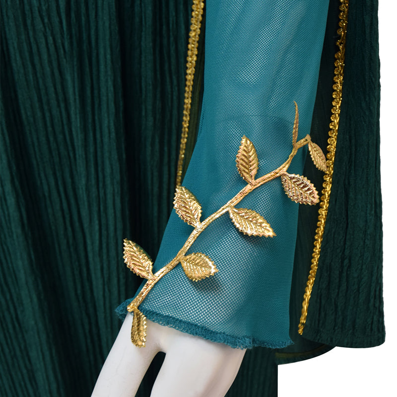 Galadriel Green Dress The Rings of Power Season 2 Cosplay Costume Halloween Suit