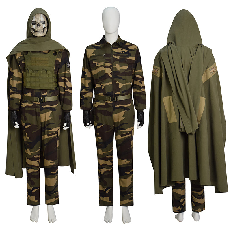 Ghost Kit Cod Call of Duty Ghosts Cosplay Ghosts Costume Soldier Ghost Military Camo ...