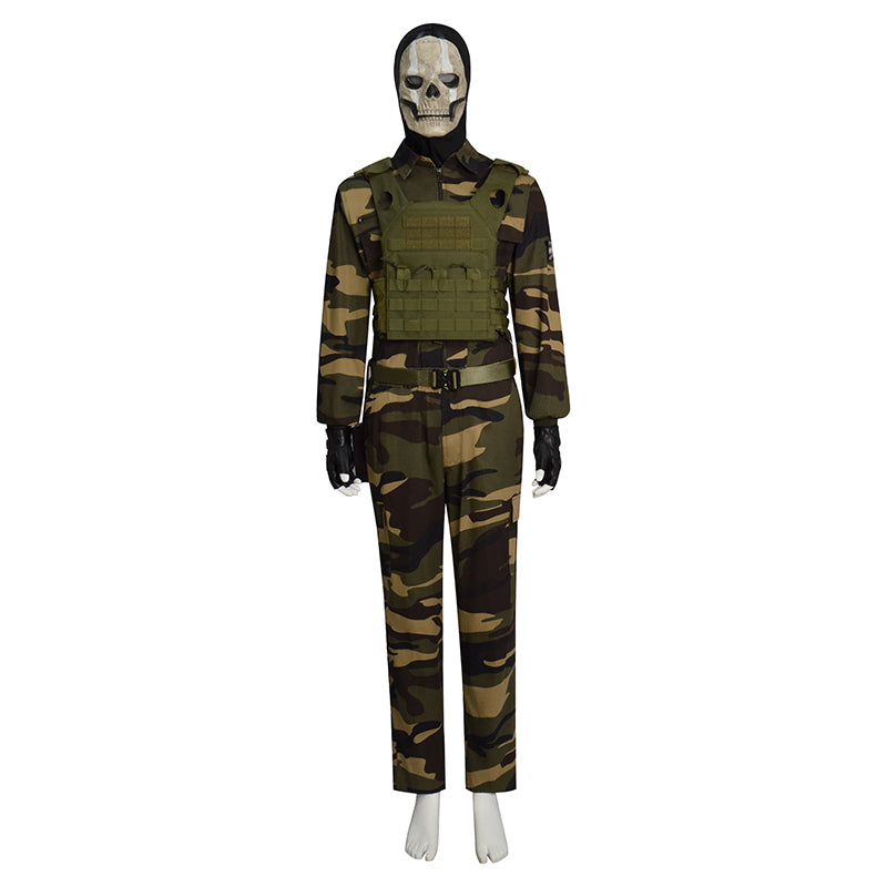 Call of Duty Ghosts Cosplay Ghosts Costume Soldier Ghost Military Camouflage Suit