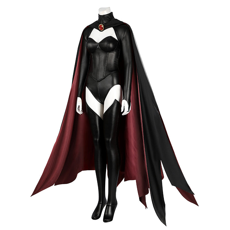 X-Men '97 Goblin Queen Cosplay Costumes Madelyne Pryor Black Bodysuit Cape Halloween Suit